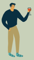 a drinking man icon